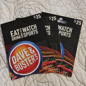 Dave and Busters gift cards